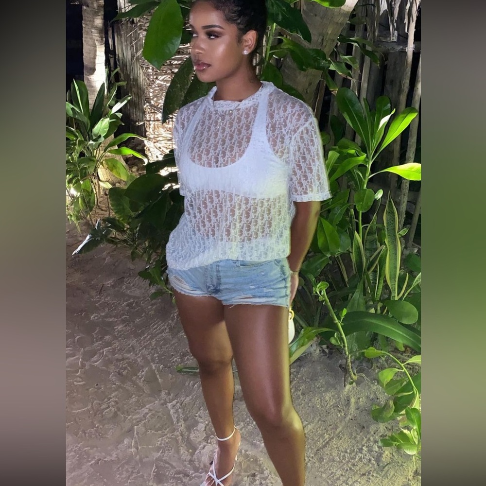 Dior Sheer oblique shirt